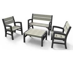 Keter Lounge Set, WLF, graphit/braungrau, 67x62x89,5 cm, 17205049