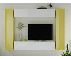 LC spa 409040BG Wohnwand Box Kombi BG, 200 x 155 x 31 cm, in Lack