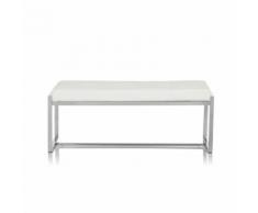 Sitzbank / Loungebank LIGHTHOUSE 30 Gestell Chrom Kunstleder 2,5-Sitzer weiss hjh OFFICE