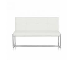 Sitzbank / Loungebank LIGHTHOUSE 20 Gestell Chrom Kunstleder 2,5-Sitzer weiss hjh OFFICE