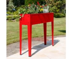 Balkon-Hochbeet, rot