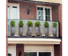 Balkon-Sichtschutz Pflanztöpfe