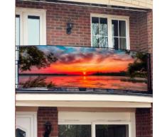 Balkon-Sichtschutz, Sunset
