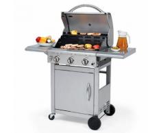 Gasgrill-Wagen Calverton, 3-Brenner mit Unterschrank