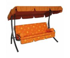 Komfort-Hollywood-Schaukel, 3-sitzig Farbe orange