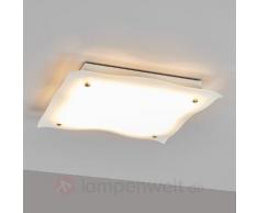 Wellige LED-Deckenleuchte Kiliana aus Glas