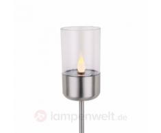 Flackernde LED-Solarlampe Milli mit Erdspieß