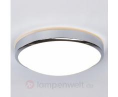 Chromumrandete LED-Badleuchte Merle, 16 W
