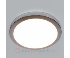 Chromglänzende Bad-Deckenleuchte Aras mit LED