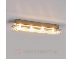 Glas-Deckenleuchte Levy mit LED-Lampen