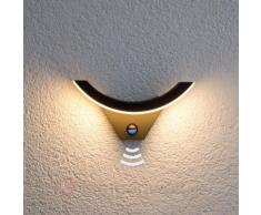 LED-Außenwandleuchte Half mit Bewegungssensor