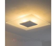 Dimmbare LED-Deckenleuchte Lole aus Glas