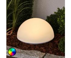 Hübsche RGB-LED-Solarlampe Lounis
