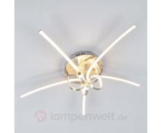 Leuchtstarke Metall-Deckenleuchte Eldin mit LEDs