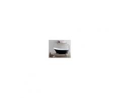 Alphabad freistehende Badewanne RETRO schwarz-weiß