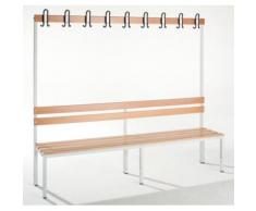 Garderobenbank - einseitig, mit Lehne, HxT 1700 x