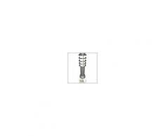 Heitronic Edelstahl Sockellampe mit Rasteraufsatz Gartenleuchte Spot für E27 Leuchtmittel, Heitronic, Silber