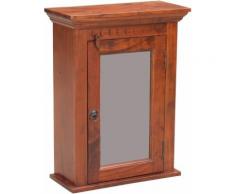 Hängevitrine Akazie 52x24x69 nougat lackiert OXFORD #1002