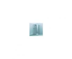 Koralle Viertelkreis Duschkabine TwiggyTop VKPTT L64070502512 R:520, 100x185cm, Silber matt, Aquaperl