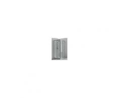 Koralle Eckdusche TwiggyTop EDPTT 2 L65963502524 90x75x195cm, Silber matt, Echtglas transp.