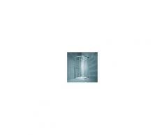 Koralle Eckdusche TwiggyTop EDSTT 2 L61158502512 860-880x75x185cm, Silber matt, Aquaperl