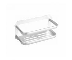 Wandregal aus Aluminium für Badezimmer - Ohne Bohren - L. 30 cm