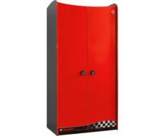 Kleiderschrank Racer Champ 2-trg., rot