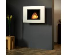 bergamo screen Bioethanol Wandkamin: Edelstahl, matt
