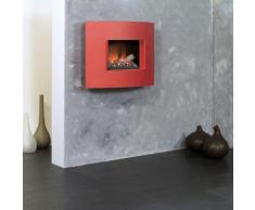 bergamo curve Opti-myst Elektro Wandkamin: Feuerrot