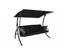 Elegance Style Hollywoodschaukel (3-Sitzer) Design Style schwarz