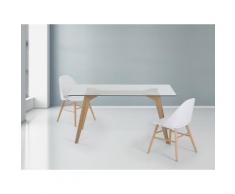 Esstisch - Glas - 160 cm - Küchentisch - Esszimmertisch - Designertisch - HUDSON