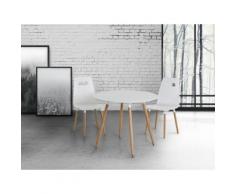 Esstisch Weiss - 90 cm - Küchentisch - Esszimmertisch - BOVIO
