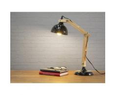 Tischlampe Schwarz - Beleuchtung - Nachttischlampe - Leselampe - Tischleuchte - SALADO