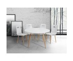 Esstisch Weiss - 120 cm - Küchentisch - Esszimmertisch - BOVIO