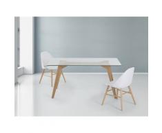 Esstisch - Glas - 160 cm - Küchentisch - Esszimmertisch - Designertisch - HUDSON