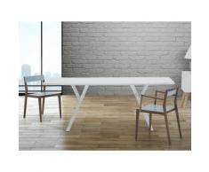Esszimmertisch - Küchentisch - 180 cm - weiss - LISALA