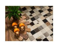 Teppich braun-beige - 160x230 cm - Lederteppich - Kuhfell - RIZE