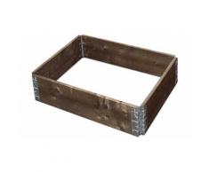 60 x 80 x 19,5 cm Beet / Hochbeet aus Fichtenholz, grau lasiert