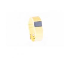 2x Fitness Tracker mit Herzfrequenzmonitor in Gelb