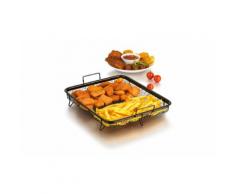 GourmetMaxx Grillkorb-Heißluft für Backofen in Schwarz