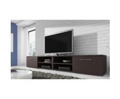 TV-Bank Schrank in Wenge/Eiche, 240 cm