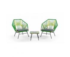 Copa 3-tlg. Lounge-Set, Zitrusgrün