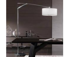 Vibia Balance Steh-/Bogenleuchte mit Dimmer B: 50 H: 210 T: 215 cm, chrom/weiß 519101, EEK: A++. Diese Leuchte ist geeignet für Leuchtmittel der Energieklassen: A++, A+, A, B, C, D, E.