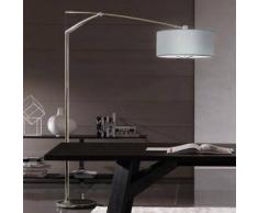 Vibia Balance Steh-/Bogenleuchte m. Dimmer B:50 H:210 T:215 cm, nickel matt/aluminium grau 519230, EEK: A++. Diese Leuchte ist geeignet für Leuchtmittel der Energieklassen: A++, A+, A, B, C, D, E.