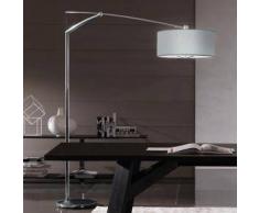 Vibia Balance Steh-/Bogenleuchte mit Dimmer B: 50 H: 210 T: 215 cm, chrom/aluminium grau 519201, EEK: A++. Diese Leuchte ist geeignet für Leuchtmittel der Energieklassen: A++, A+, A, B, C, D, E.