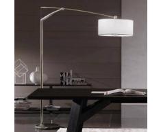Vibia Balance Steh-/Bogenleuchte mit Dimmer B: 50 H: 210 T: 215 cm, nickel matt/weiß 519130, EEK: A++. Diese Leuchte ist geeignet für Leuchtmittel der Energieklassen: A++, A+, A, B, C, D, E.