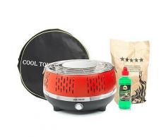 COOL TOUCH GRILL 2.0 Holzkohle- Tischgrill, geringe Rauchentwicklung 5J.Herstellergarantie