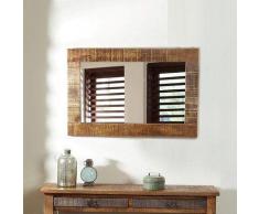Schlafzimmerspiegel mit Holzrahmen Loft Design