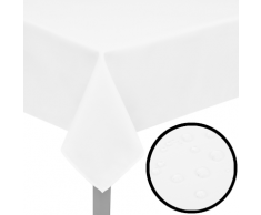 vidaXL 5 Tischdecken Weiß 130 x cm