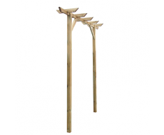 vidaXL Gartenlaube 200 x 40 205 cm Holz